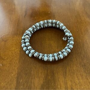 Beaded Rhinestone Buncher Bracelet